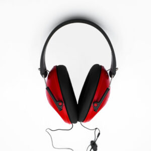 ihb Series 600 Over the Ear Magnet Free Red Headphones