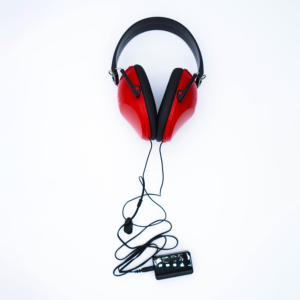 ihb Series 600 Over the Ear Magnet Free Red Headphones